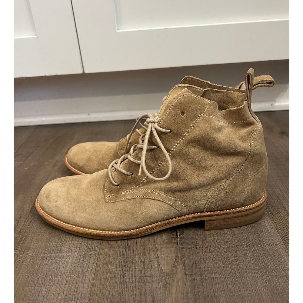 Paul Green Harrison Grain Tan Suede Lace-up Boots